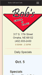 Mobile Screenshot of bobsgrillandcafe.com